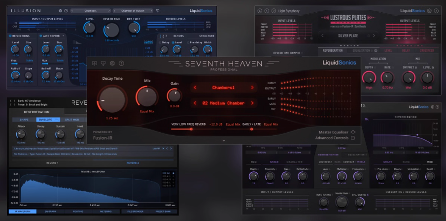 第七天堂混响专业版全家桶 – LiquidSonics 5 in 1 Power Bundle 5合1+安装教程 [Win]-乐声音频-资源网