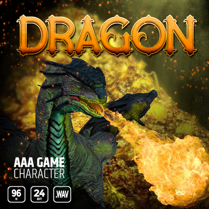 巨龙的游戏音效库 – Epic Stock Media AAA Game Character Dragon WAV-DISCOVER-644MB 已翻译中文-乐声音频-资源网