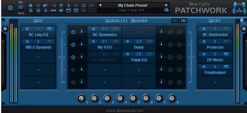 通用的插件跳线台与多效果器 Blue Cat Audio Blue Cats PatchWork v2.7.5 [WiN, MacOSX]-乐声音频-资源网