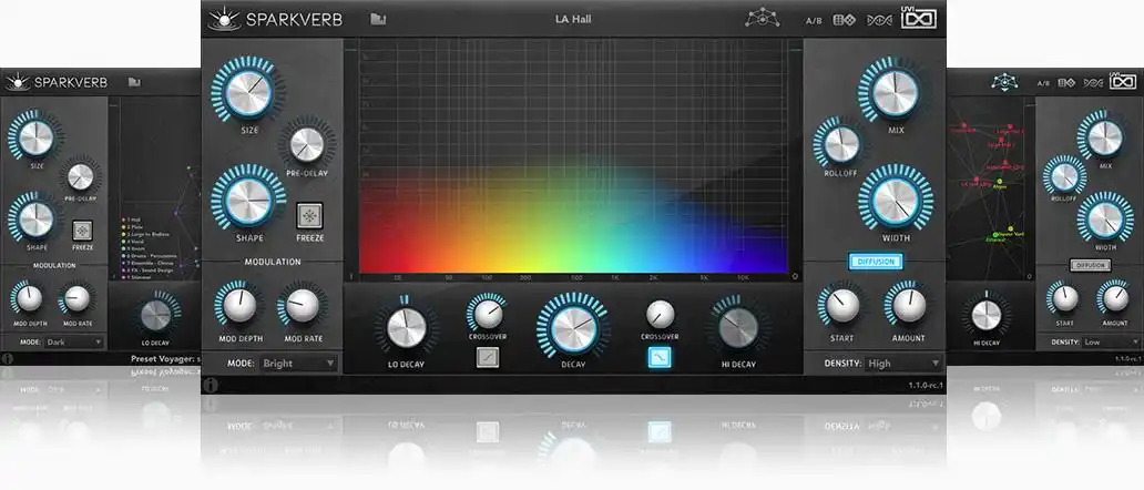 算法混响插件 – UVI SparkVerb v1.1.4 [WiN]-乐声音频-资源网