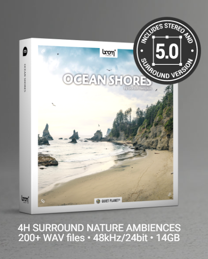 海洋海岸立体环绕音效 – Boom Library Ocean Shores STEREO & SURROUND WAV 24-bit / 48 kHz – 15 GB-乐声音频-资源网