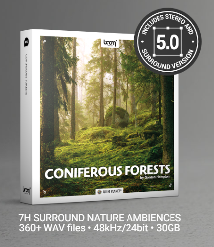 针叶林大自然音效库 – Boom Library Coniferous Forests STEREO & SURROUND WAV-乐声音频-资源网