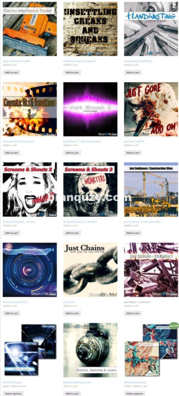 全套影视音效素材 – SoundBits全家桶-58.43GB-乐声音频-资源网