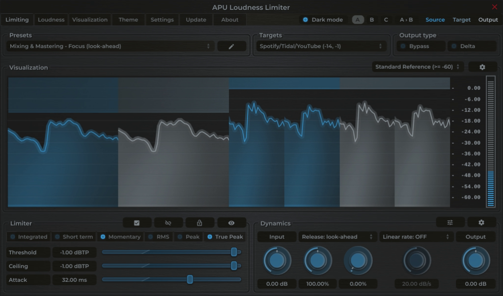 图片[1]-响度限制器 APU Software APU Loudness Limiter v4.6.1 [WiN, MacOSX]-乐声音频-资源网