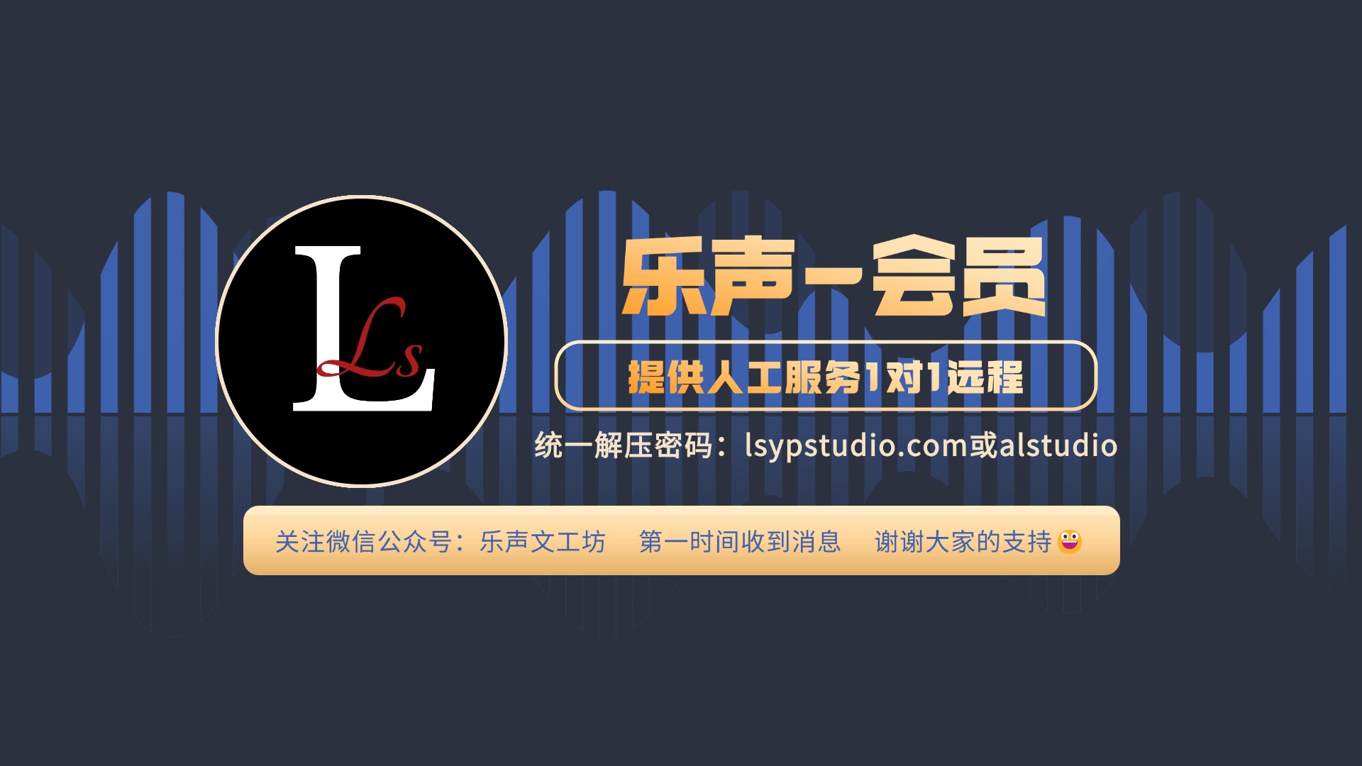 乐声高级VIP会员【人工服务】 在线咨询、疑问解答、支持一对一远程协助 微信交流群-乐声音频-资源网