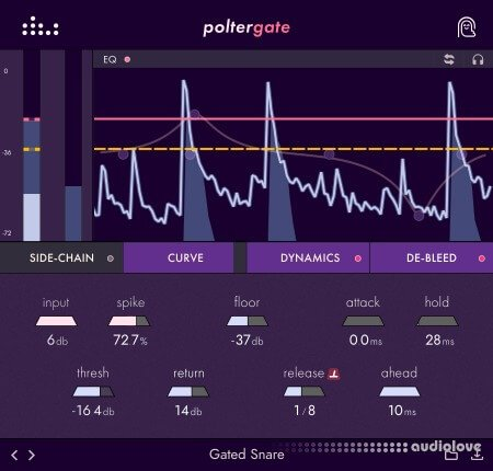 鼓音色处理器插件 Denise Audio Poltergate 1.2.0 WIN-乐声音频-资源网