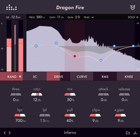 音色压缩器插件 Denise Audio Dragon Fire 1.3.0 WIN-乐声音频-资源网