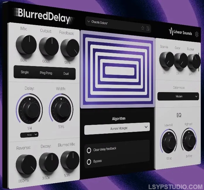 混响效果器Linear Sounds – BlurredDelay v1.1.3 for WiN-乐声音频-资源网