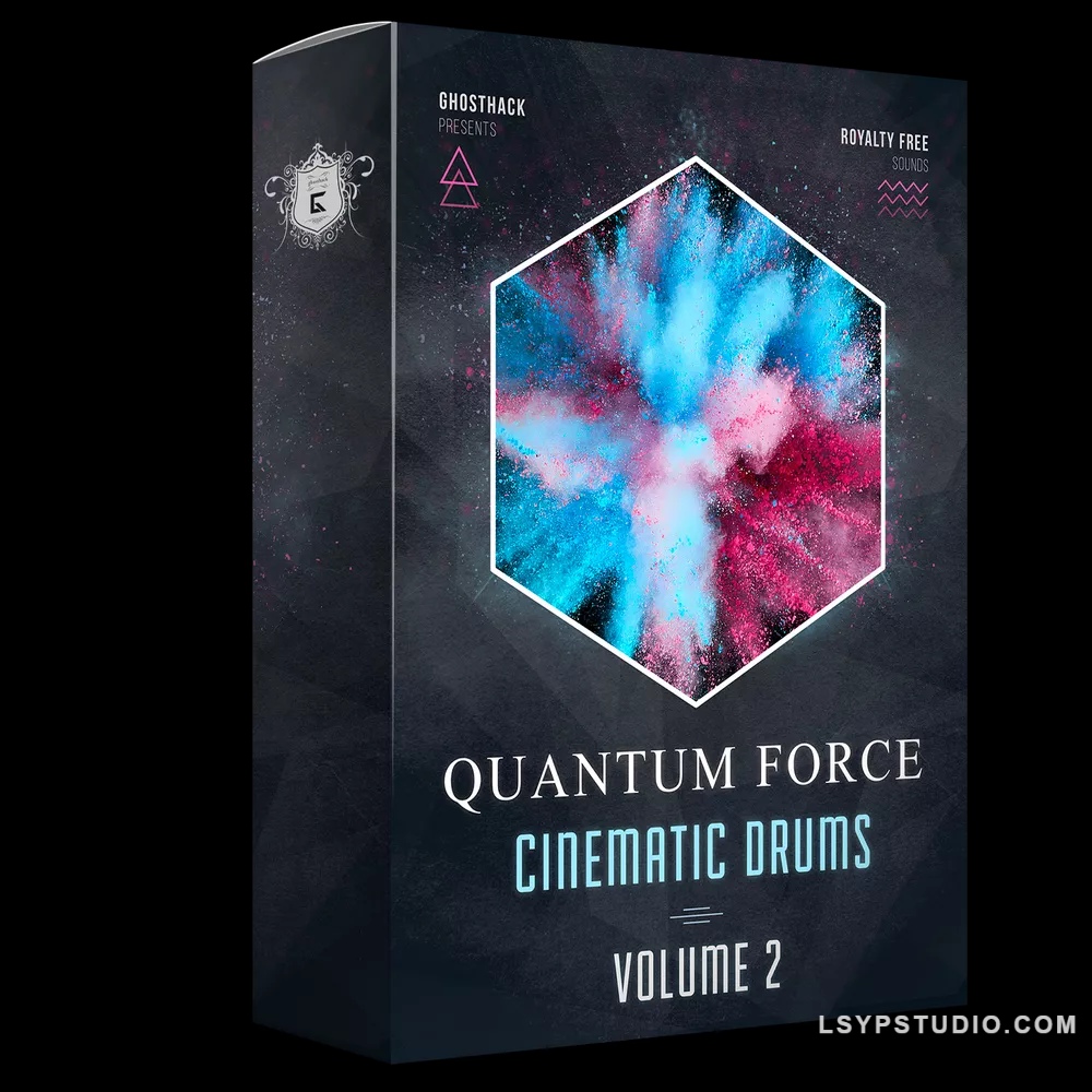史诗般的现代电影鼓点 – Ghosthack Sounds Quantum Force Volume 2 (Cinematic Drums) WAV-DISCOVER-乐声音频-资源网