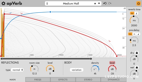混响插件Apulsoft apVerb v1.2.3 [WiN]-乐声音频-资源网