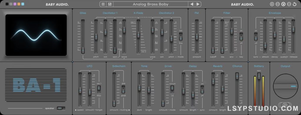 图片[1]-模拟模式合成器插件BABY Audio BA-1 v1.7 [WiN, MacOSX]-乐声音频-资源网