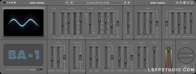 模拟模式合成器插件BABY Audio BA-1 v1.7 [WiN, MacOSX]-乐声音频-资源网