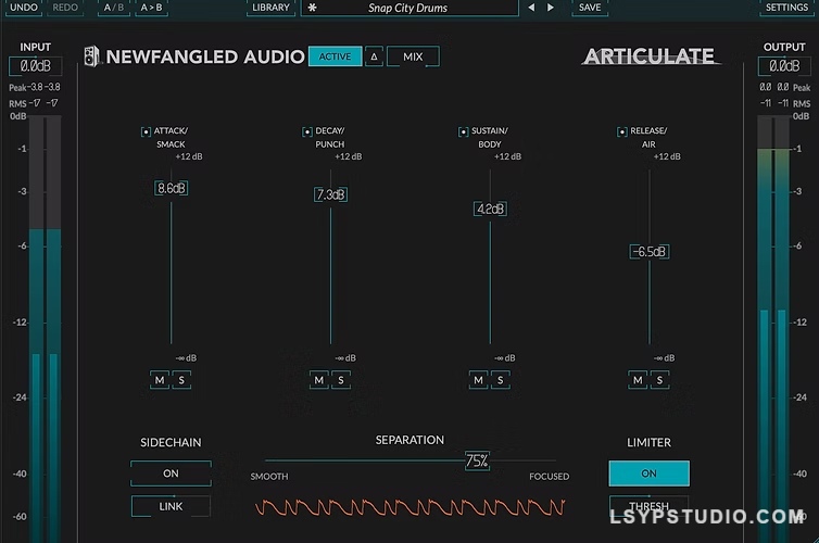 增加拍打、击打、身体和空气Newfangled Audio Articulate v1.1.0 [WiN]-乐声音频-资源网
