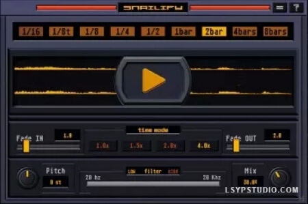 时间伸缩效果器ProducerSources Tonesil Snailify v1.0.0 [WiN]-乐声音频-资源网