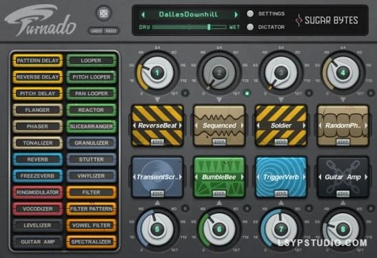 专为实时音频操控设计的多效果处理器插件 Sugar Bytes Turnado 1.8.0 WIN-乐声音频-资源网