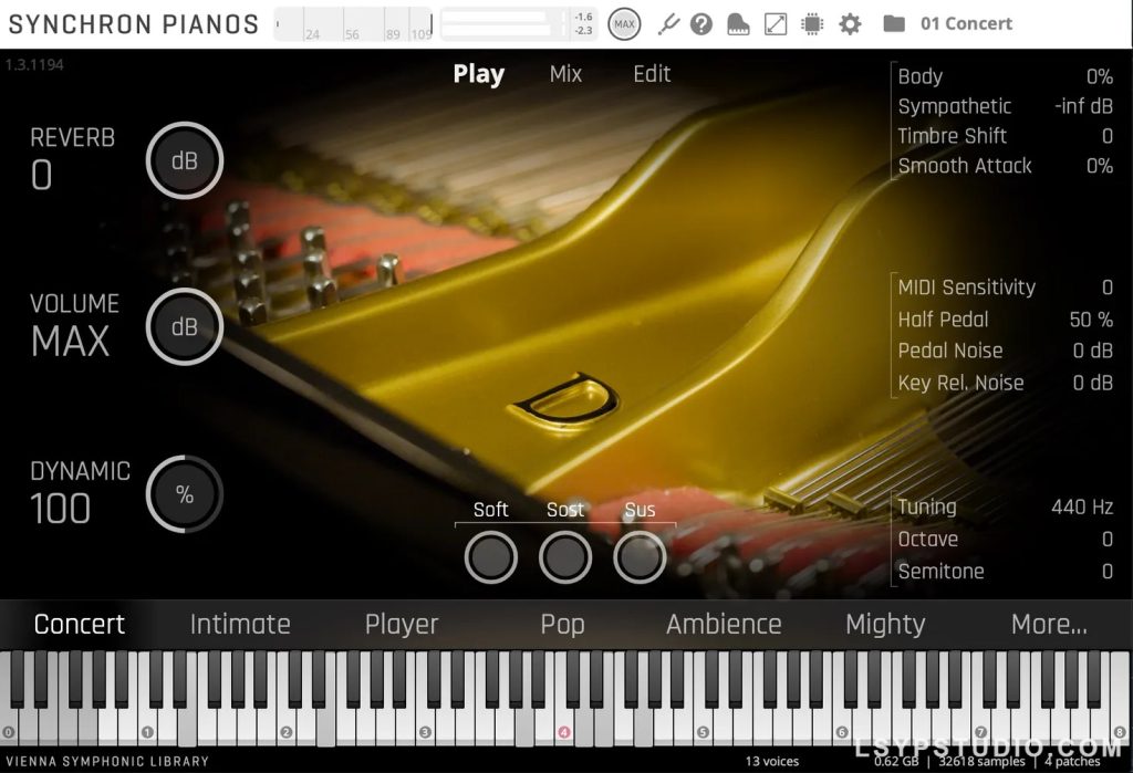 图片[1]-施坦威钢琴音色Vienna Symphonic Library Concert D-274 Essentials Stereo for Synchron Pianos [WiN]-乐声音频-资源网
