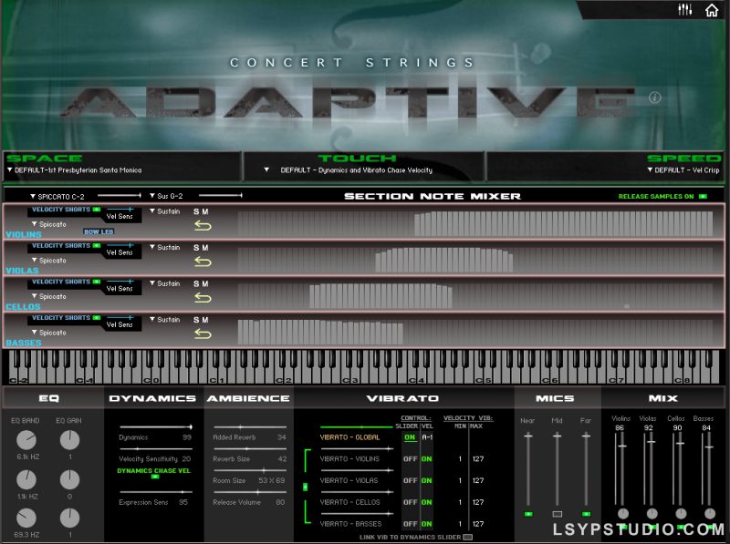 交响弦乐库 Kirk Hunter Studios Concert Strings Adaptive KONTAKT-乐声音频-资源网