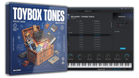 免费赠送的音色包Relooped ToyBox 100 Analog Lab Preset Bank [WAV, MiDi, Synth Presets]-乐声音频-资源网