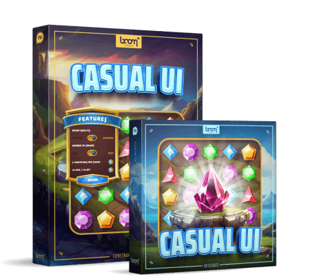 UI 游戏、魔法音效Boom Library Casual UI Construction Kit WAV-乐声音频-资源网