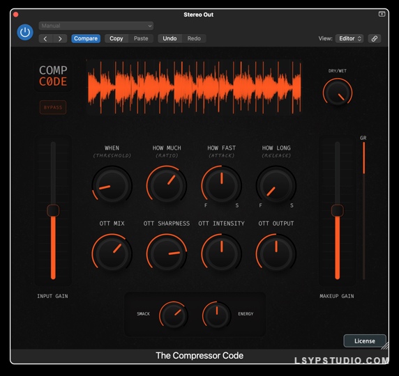 压缩器代码Cr8ive Audio The Compressor Code v1.0.0 [MacOSX]-乐声音频-资源网