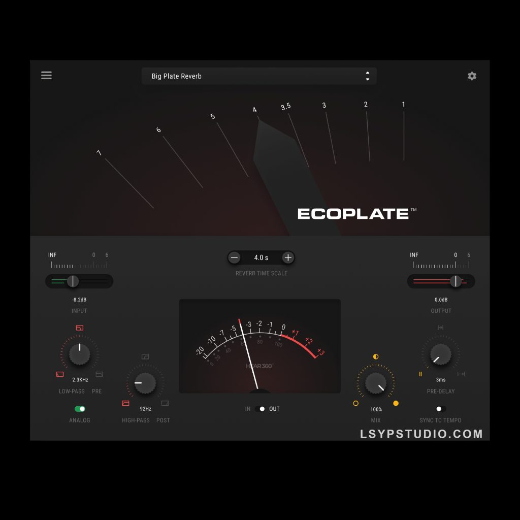板式混响插件HEAR360 Ecoplate v1.0.2 [MacOSX]-乐声音频-资源网