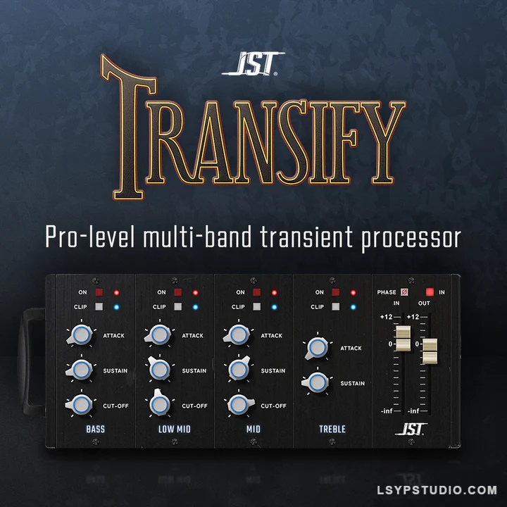 多频段瞬态塑形Joey Sturgis Tones JST Transify v1.5.2 [WiN]-乐声音频-资源网