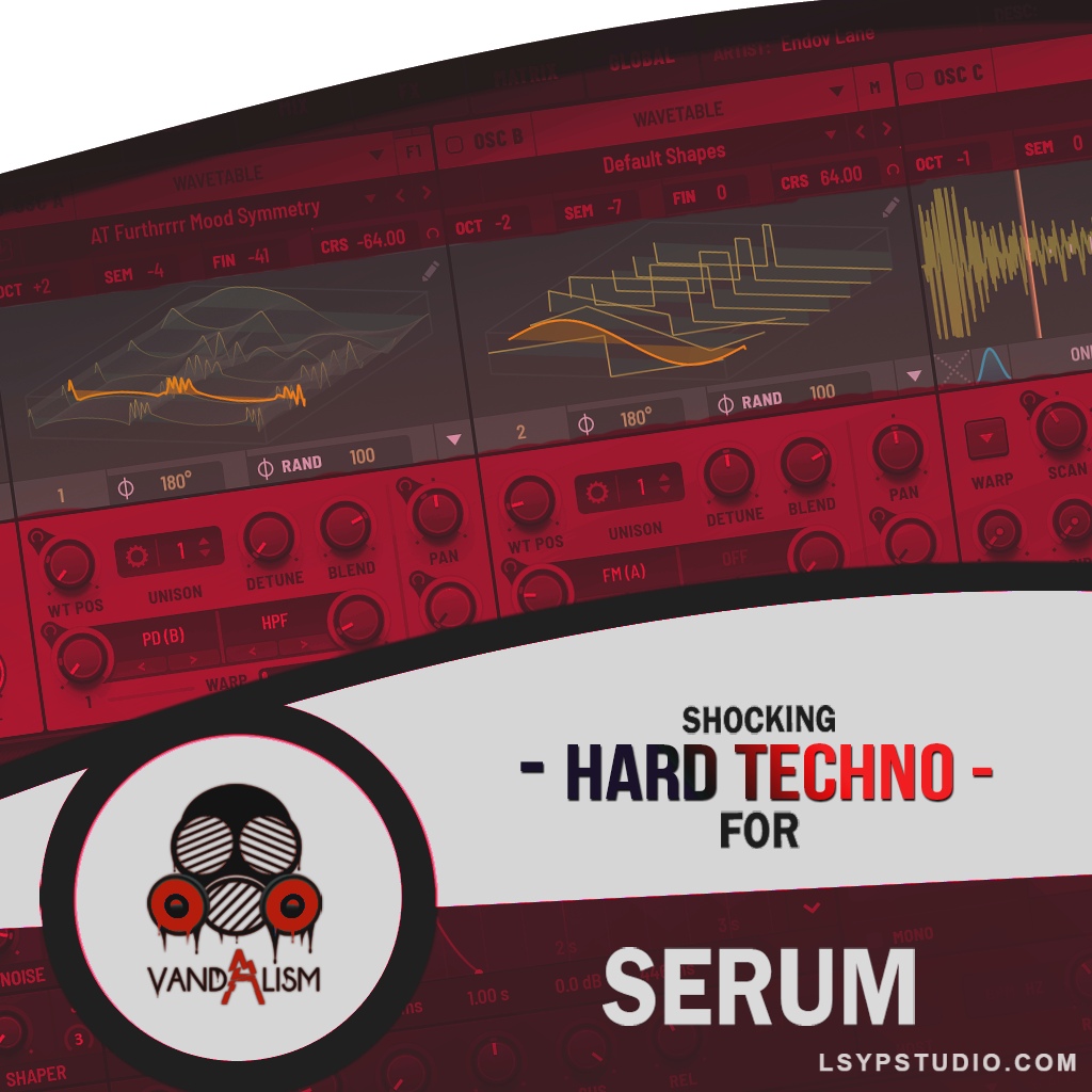 Vandalism Shocking Hard Techno For Serum [MiDi, Synth Presets]-乐声音频-资源网