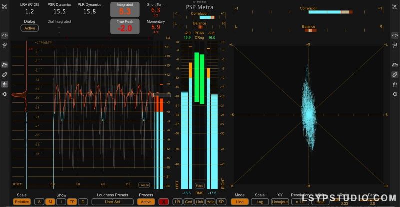 实时分析和计量插件PSPaudioware PSP Metra v1.1.0 [MacOSX]-乐声音频-资源网