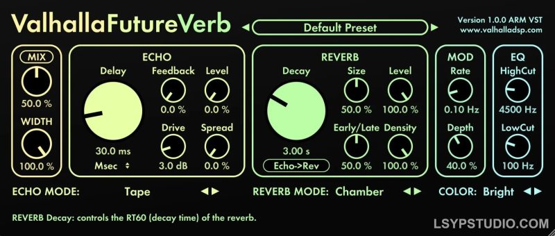 Valhalla DSP Valhalla FutureVerb v1.0.0.8 [WiN]-乐声音频-资源网
