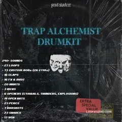 鼓组Sladerr Trap Alchemist Drum Kit [WAV]-乐声音频-资源网