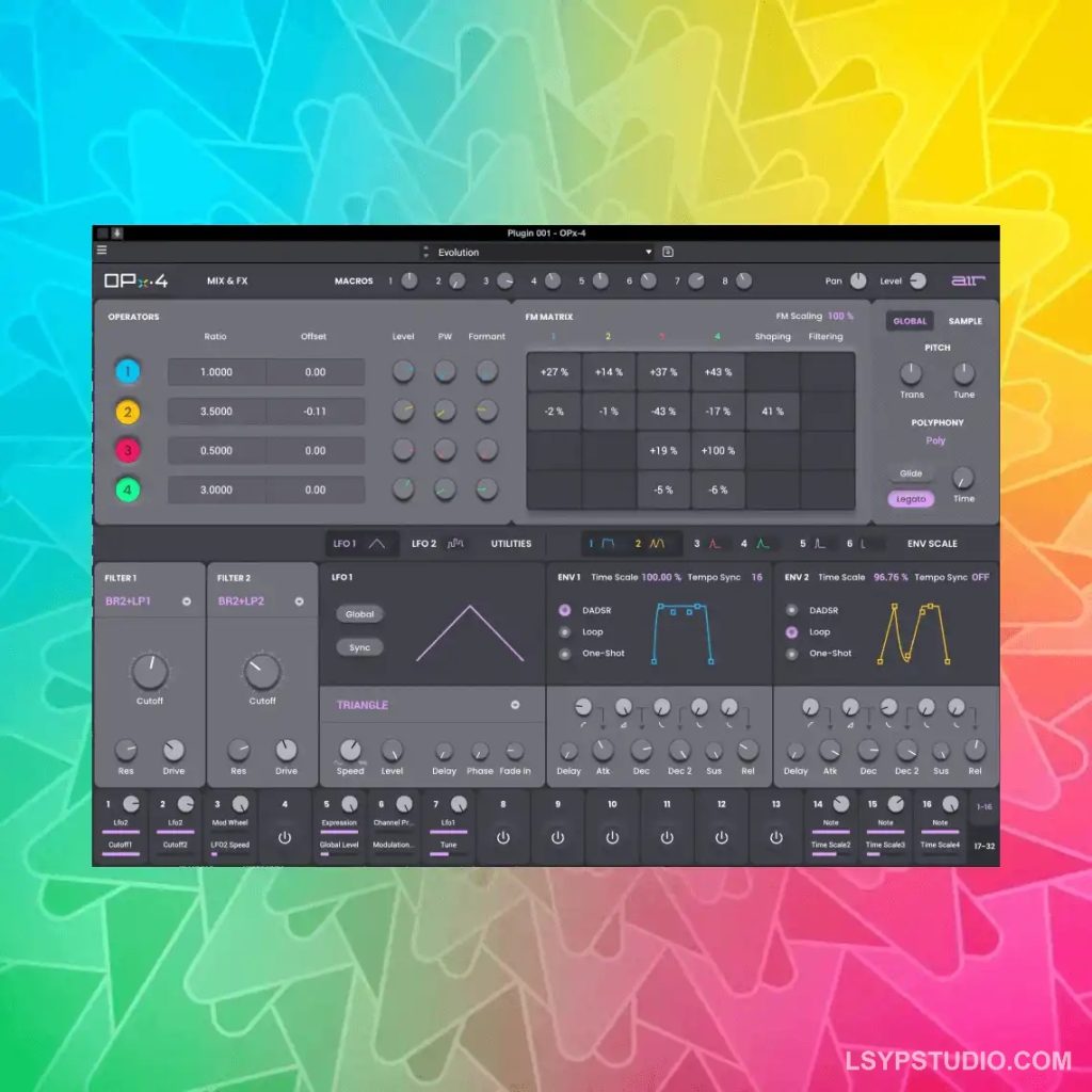 FM 合成器AIR Music Technology OPx-4 v1.2.1.14 [MacOSX]-乐声音频-资源网