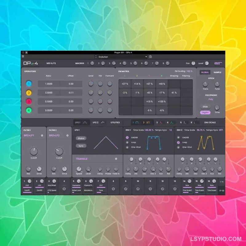 FM 合成器AIR Music Technology OPx-4 v1.2.1.14 [MacOSX]-乐声音频-资源网