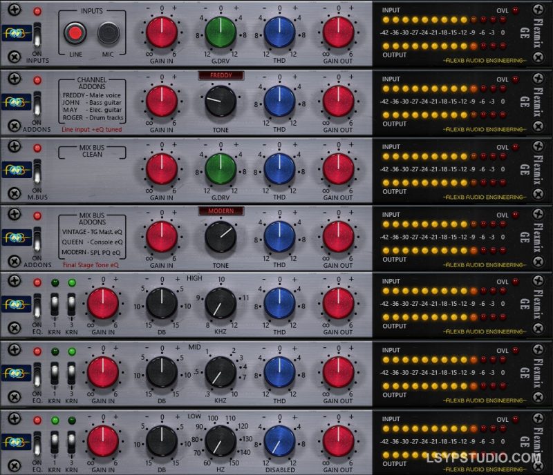 1979 年复古紧凑型调音台AlexB FlexMix Console GE SK [Nebula]-乐声音频-资源网