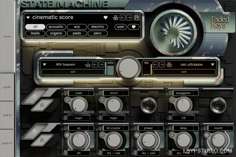复古音色Cradle State Machine Faded Keys v1.1.0 [WiN]-乐声音频-资源网