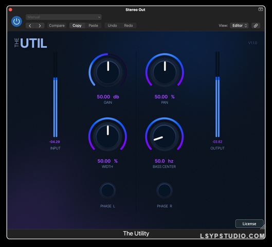 插件增益/声像控制分离Cr8ive Audio The Util v1.0.0 [MacOSX]-乐声音频-资源网