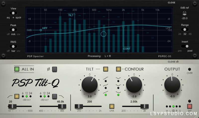 轮廓均衡器PSPaudioware PSP Tilt-Q v1.0.0 [WiN]-乐声音频-资源网