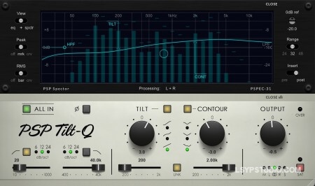 代化的倾斜和轮廓均衡器PSPaudioware PSP Tilt-Q v1.0.0 [WiN]-乐声音频-资源网