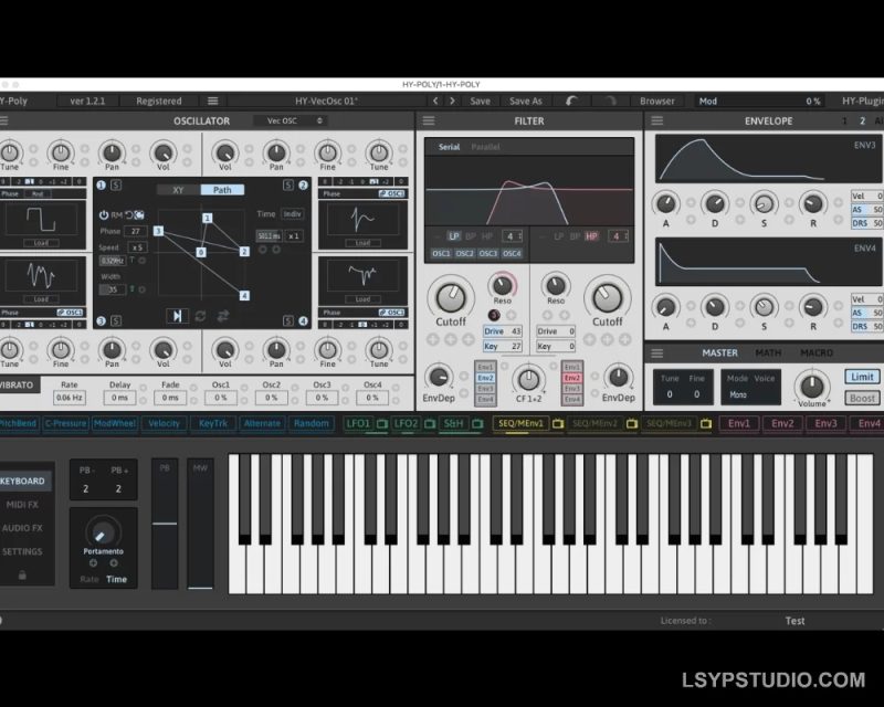 减法式复音合成器HY-Plugins Hy-Poly v1.4.8 [WiN]-乐声音频-资源网