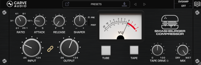 压缩器Carve Audio Smashburger Compressor v1.0.7 [MacOSX]-乐声音频-资源网