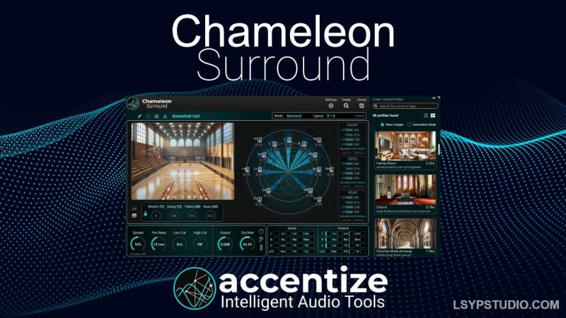 Atmos 混响效果器Accentize ChameleonSurround v1.1.3 U2B [MacOSX]-乐声音频-资源网