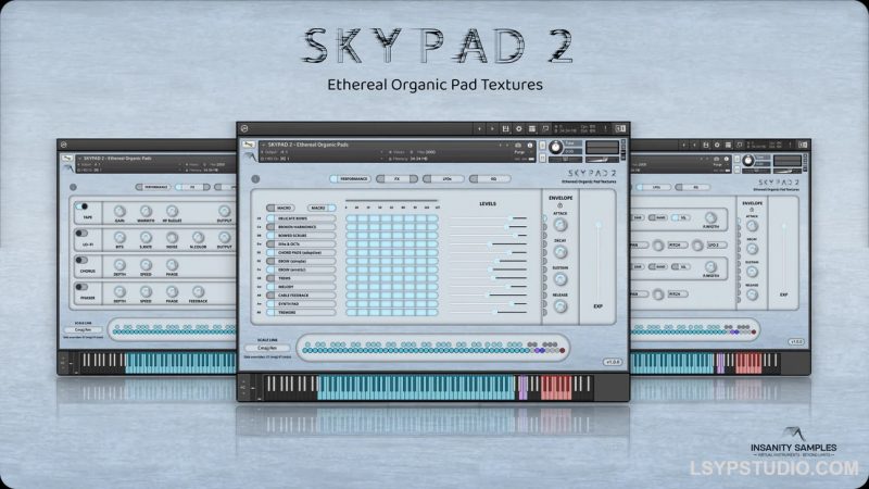 空灵有机垫Insanity Samples SKYPAD 2 Ethereal Organic Pads [KONTAKT]-乐声音频-资源网