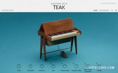 电吉他音色库Native Instruments Electric Keys Teak v1.0.0 [KONTAKT]-乐声音频-资源网