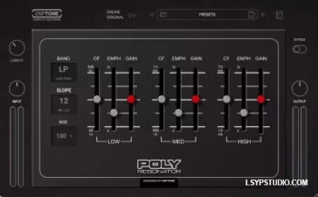 共振峰雕刻谐振器DSPTone POLYRESONATOR v1.0.1 [MacOSX]-乐声音频-资源网