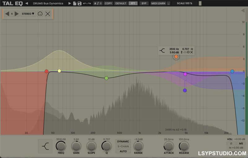 图形均衡器Togu Audio Line TAL-EQ v1.2.9 [WiN]-乐声音频-资源网