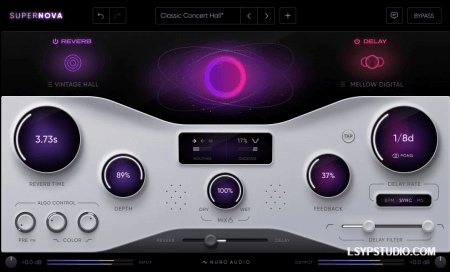 新一代混响与延迟效果器Nuro Audio Supernova v1.5.1 [WiN]-乐声音频-资源网