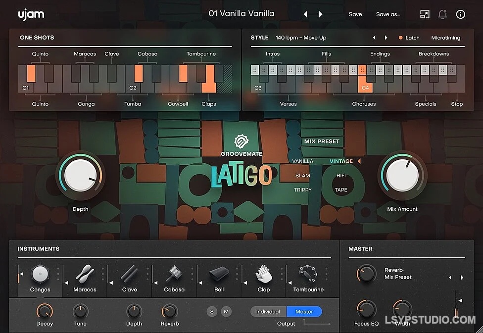 图片[1]-拉丁打击乐设备UJAM Groovemate LATIGO v1.0.0 [WiN]-乐声音频-资源网