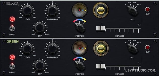 吉他音箱之一Tim P Green and Black 25 Lead Speakers v1.5 [Nebula]-乐声音频-资源网