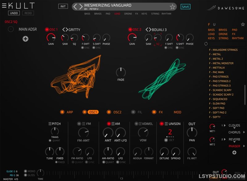 合成器音色Dawesome Kult v1.20 [WiN]-乐声音频-资源网