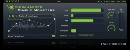 轻松设计角色和独特的对话效果Krotos Dehumaniser Simple Monsters v1.3.0 [WiN]-乐声音频-资源网