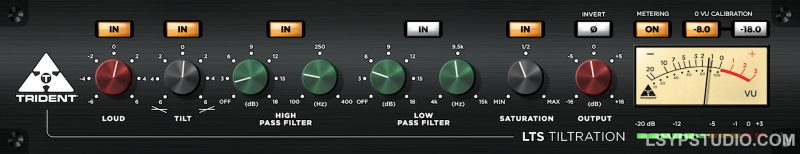饱和度处理器Trident Audio Developments LTS Tiltration v2.0.1 [WiN]-乐声音频-资源网